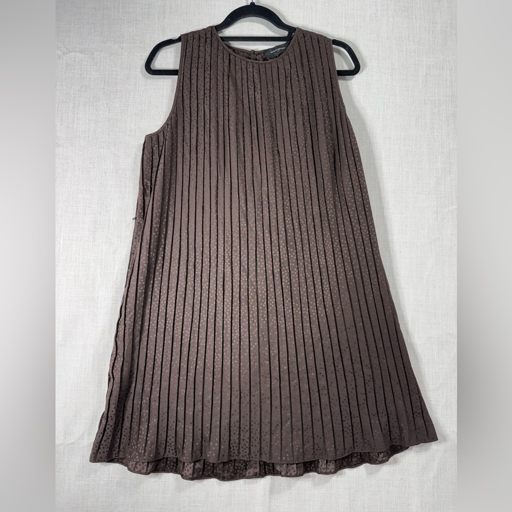 Banana Republic Chocolate Brown Textured Dress,, no belt just the dress